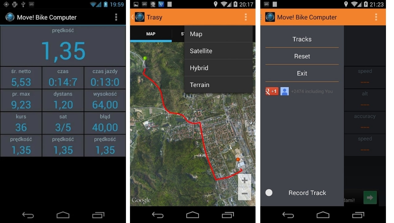 android cycling app