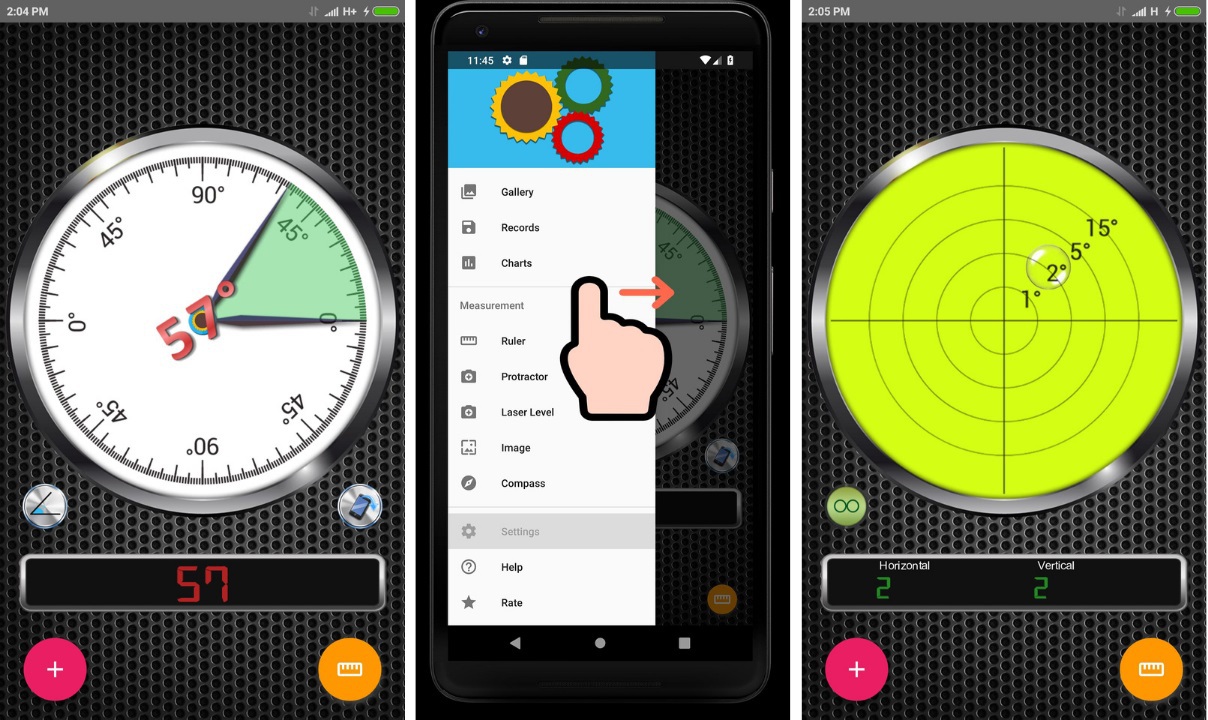 measuring apps for android