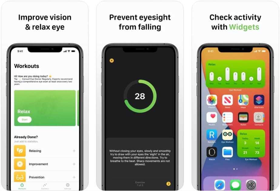 improving eyesight app, vision improving app